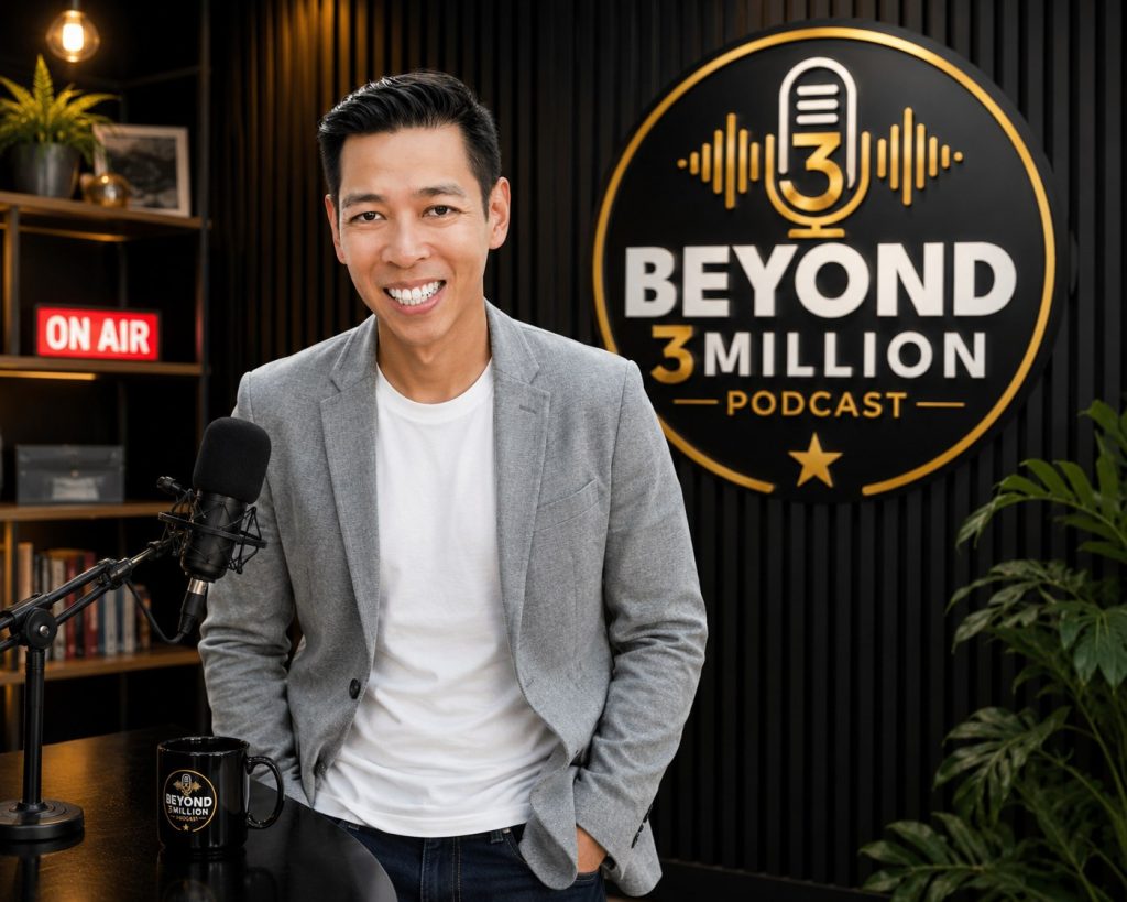 Joe Lau recording an episode of Beyond 3 Million